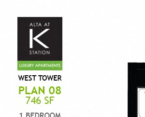 West Tower - 1 Bed - Plan 08 West Tower - 1 Bed - Plan 08 & 11